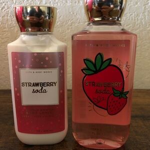 Bath & Body Works Strawberry Soda Bundle